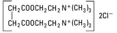 Quelicin™ (Succinylcholine Chloride) Structural Formula Illustration