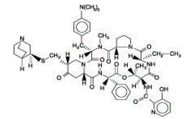 Quinupristin - Structural Formula Illustration Quinupristin - Structural Formula Illustration
