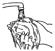 Wash your hands with soap and water - Illustration
