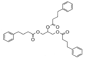 RAVICTI® (glycerol phenylbutyrate) Structural Formula Illustration