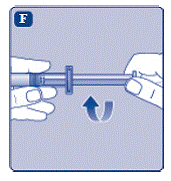 Snap the vial adapter onto the vial - Illustration Snap the vial adapter onto the vial - Illustration