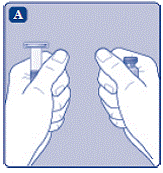 Bring the REBINYNvial and the pre-filled diluent
syringe to room temperature - Illustration Bring the REBINYNvial and the pre-filled diluent
syringe to room temperature - Illustration