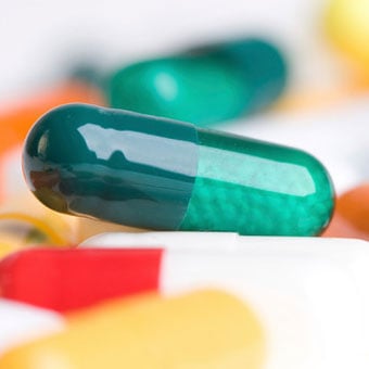 An assortment of medication pills.
