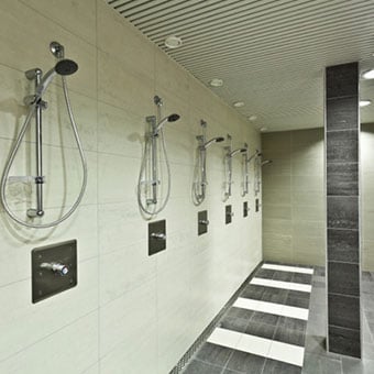 Ringworm transmission is favorable in showers.