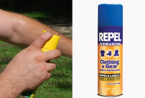 Use repellents to discourage ticks from attaching to you.