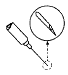 Hold the syringe horizontally, and position the bevel of the needle so the point of the needle is facing up - illustration Hold the syringe horizontally, and position the bevel of the needle so the point of the needle is facing up - illustration