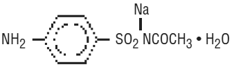 ROSULA® (Sodium Sulfacetamide and Sulfur) Structural Formula Illustration