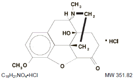 ROXYBOND™ (oxycodone hydrochloride) Structural Formula Illustration