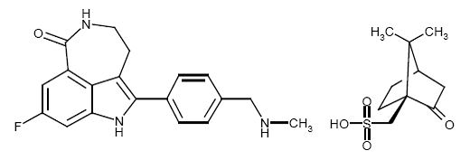 RUBRACA® (rucaparib) Structural Formula - Illustration RUBRACA® (rucaparib) Structural Formula - Illustration
