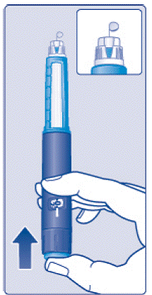 Turn the dose selector to select 2 units - Illustration