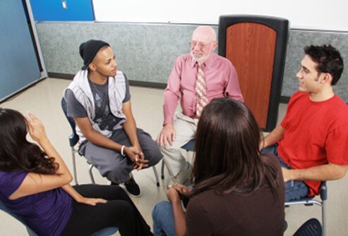 A psychiatrist, nurse, case manager, employment counselor, and substance-abuse counselor often make up an ACT team.