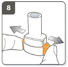 Release the piercing buttons fully - Illustration Release the piercing buttons fully - Illustration