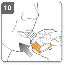 Inhale the medicine - Illustration Inhale the medicine - Illustration