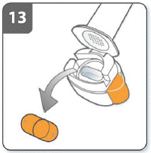 Remove capsule - Illustration Remove capsule - Illustration