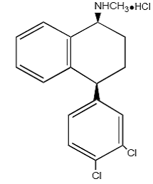ZOLOFT (sertraline hydrochloride) tablets, for oral use ZOLOFT (sertraline hydrochloride) - Structural Formula Illustration