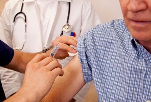 Some people experience side effects after receiving the shingles vaccine. 