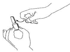 Tap the top of the SIGNIFOR ampule - Illustration