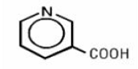Niacin - Structural Formula Illustration Niacin - Structural Formula Illustration