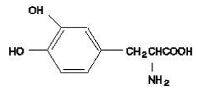 Levodopa - Structural Formula Illustration Levodopa - Structural Formula Illustration