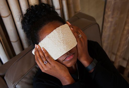 Moist heat can relieve your sinus pressure.