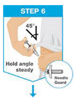 Do not rub the injection site - Illustration Do not rub the injection site - Illustration