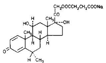 SOLU-MEDROL® (methylprednisolone sodium succinate) Structural Formula Illustration SOLU-MEDROL® (methylprednisolone sodium succinate) Structural Formula Illustration