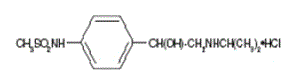 BETAPACE (sotalol hydrochloride) Structural Formula Illustration