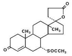 Spironolactone - Structural Formula Illustration