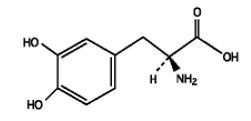 Levodopa Structural Formula Illustration