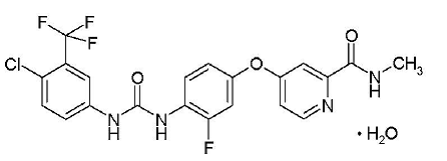 STIVARGA® (regorafenib) Structural Formulla Illustration STIVARGA® (regorafenib) Structural Formulla Illustration