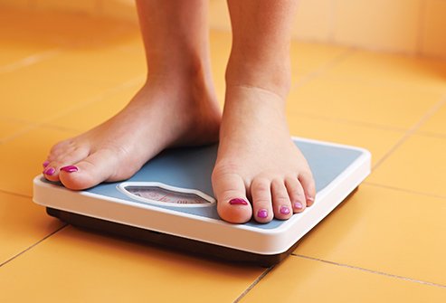 Keep your weight steady to reduce the risk of stretch marks. 