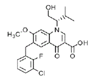 Elvitegravir - Structural Formula Illustration Elvitegravir - Structural Formula Illustration
