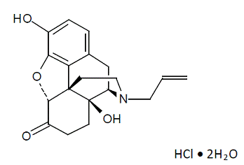 Naloxone - Structural Formula Illustration