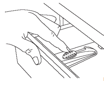 A package of cabinet and drawer child safety latches - Illustration