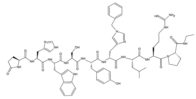 SUPPRELIN LA (histrelin acetate) Structural formula - Illustration