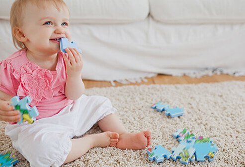 When a new carpet is installed, there’s a very good chance it will release chemicals from its vinyl backing and the glue used to hold the carpet to the floor.