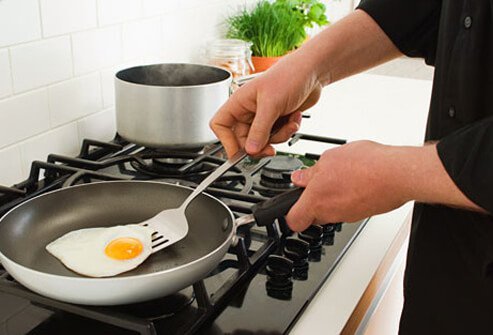 Do not overheat nonstick pots and pans as they can release toxic chemicals from superheating your nonstick cookware.