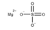 Magnesium Sulfate Structural Formula - Illustration