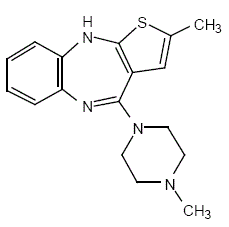 Olanzapine - Structural Formula Illustration