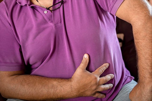 Your stomach might get upset early on if you have liver disease. 