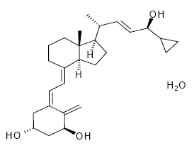 Calcipotriene hydrate Structural Formula Illustration