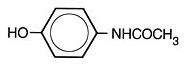 Acetaminophen Structural Formula Illustration
