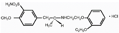 FLOMAX® (tamsulosin hydrochloride) Structural Formula Illustration