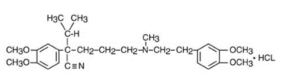 Verapamil - Structural Formula Illustration