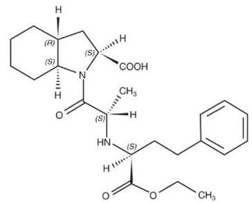 Trandolapril -) Structural Formula Illustration