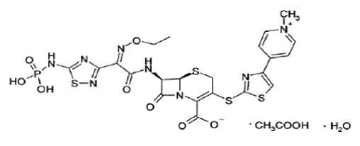 TEFLARO® (ceftaroline fosamil) Structural Formula Illustration TEFLARO® (ceftaroline fosamil) Structural Formula Illustration