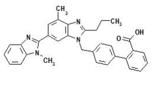 Telmisartan - Structural Formula Illustration Telmisartan - Structural Formula Illustration