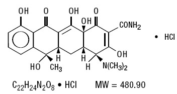 SUMYCIN (Tetracycline Hydrochloride) structural formula illustration SUMYCIN (Tetracycline Hydrochloride) structural formula illustration