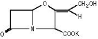 Clavulanate Potassium Structural Formula Illustration
