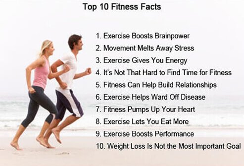 These are the top 10 fitness facts.